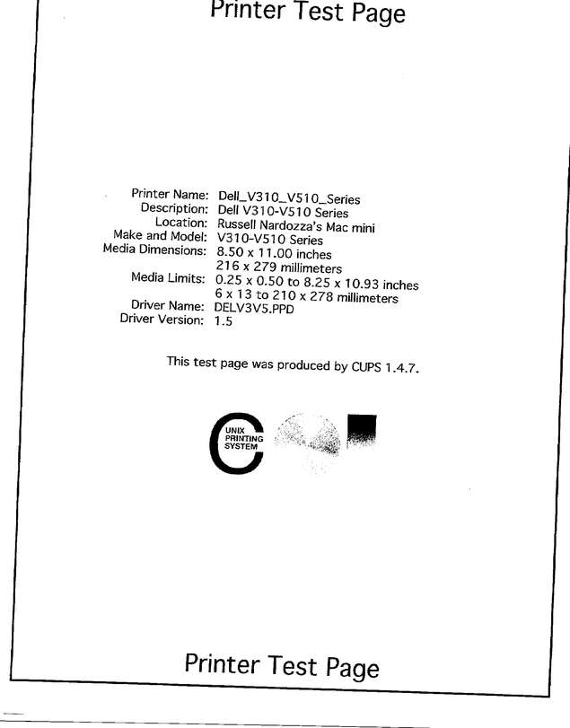 Fax page
