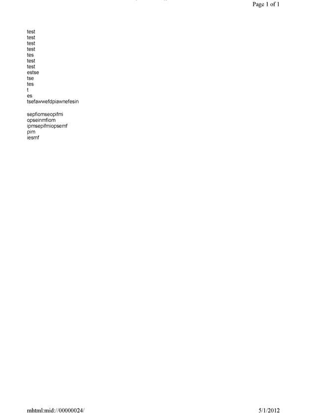 Fax page