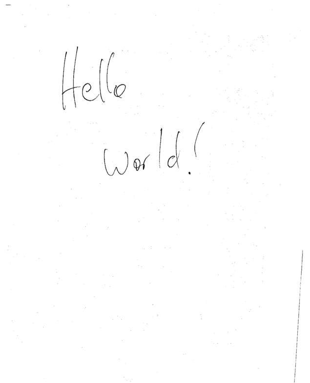 Fax page