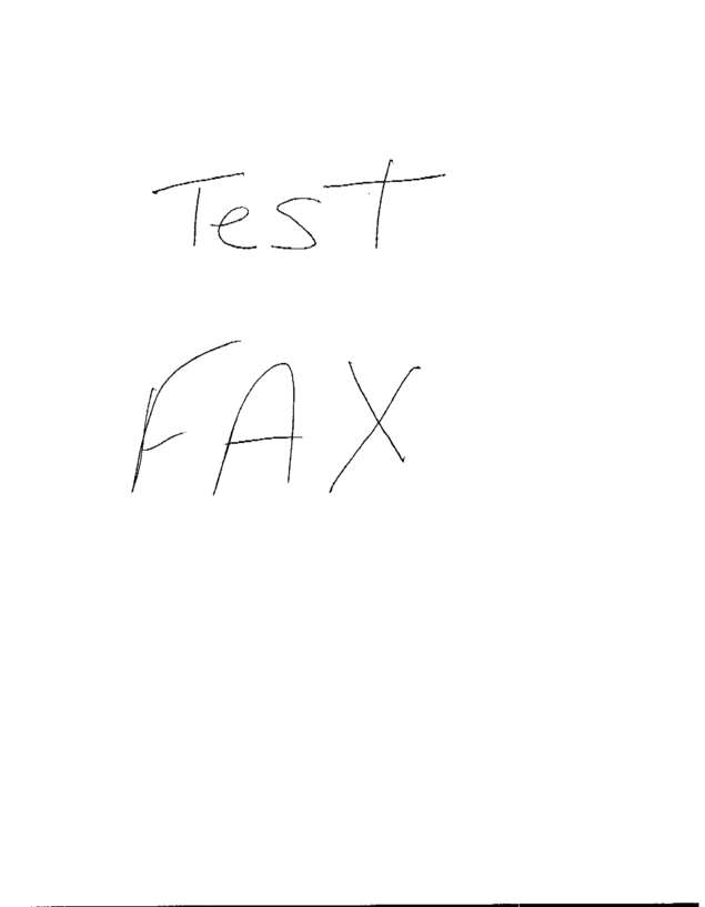 Fax page