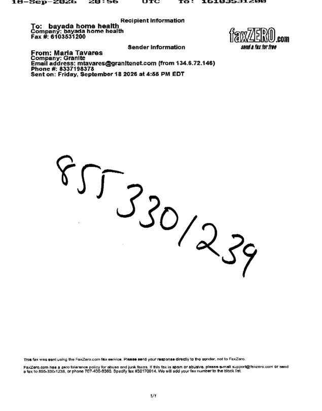 fax page