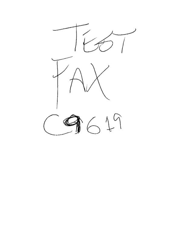 Fax page