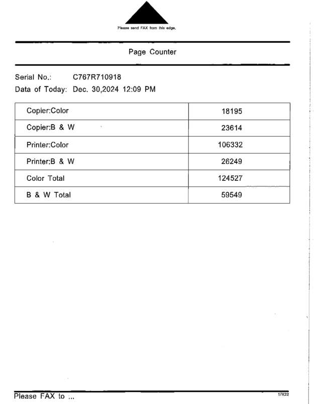 Fax page