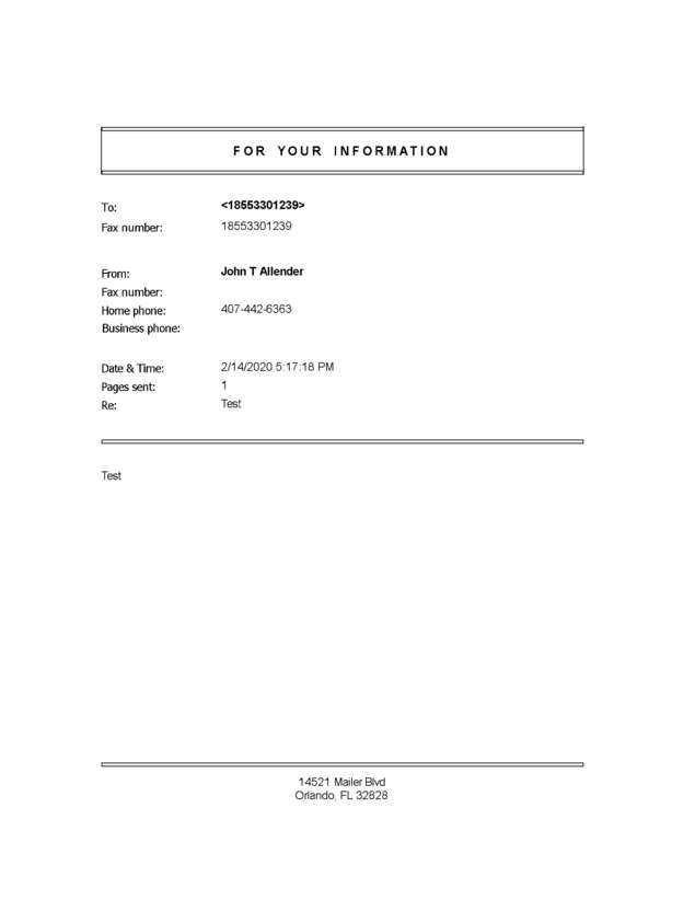 fax page