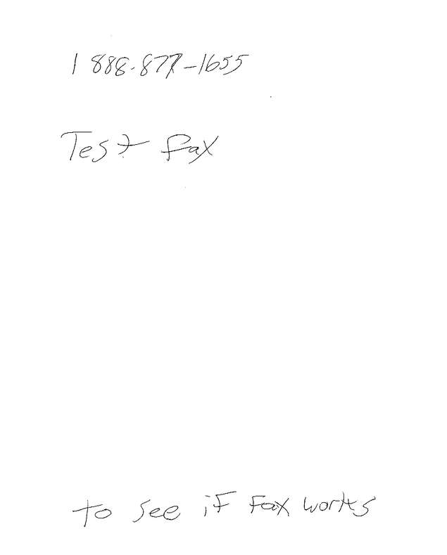 Fax page