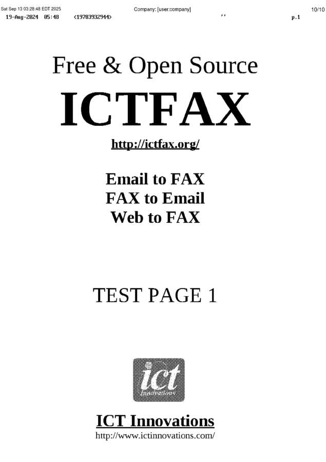 fax page