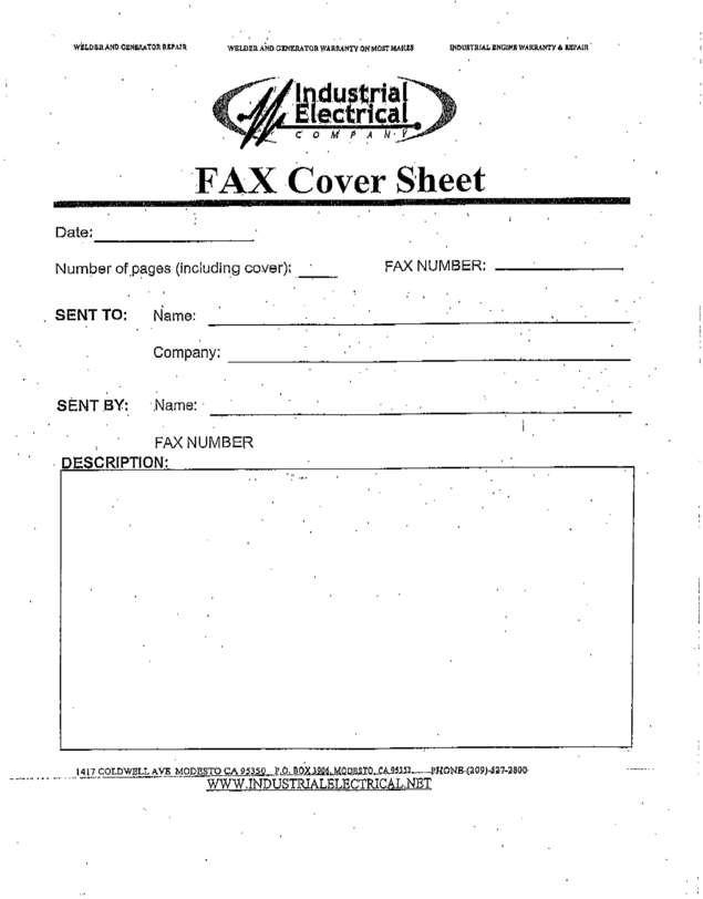 Fax page