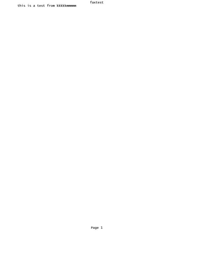 Fax page