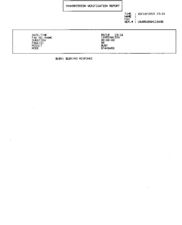 Fax page