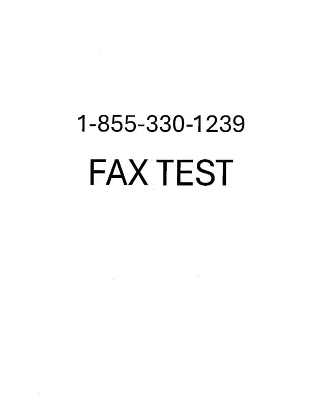 Fax page