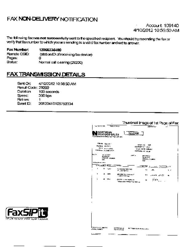 Fax page