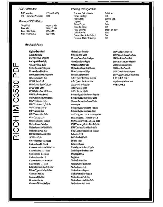 Fax page