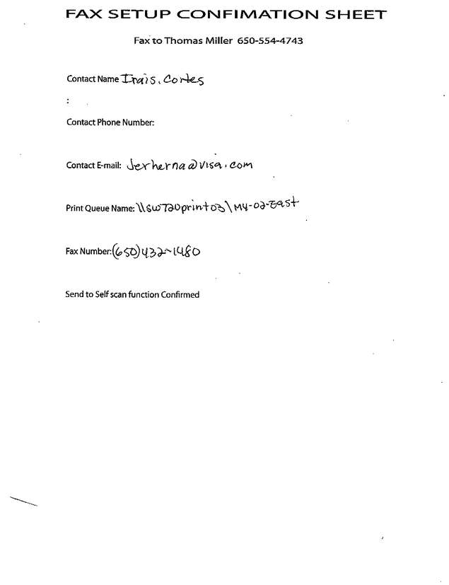 Fax page