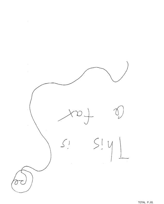 Fax page