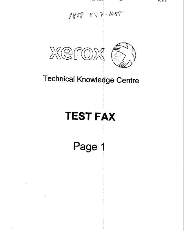 Fax page