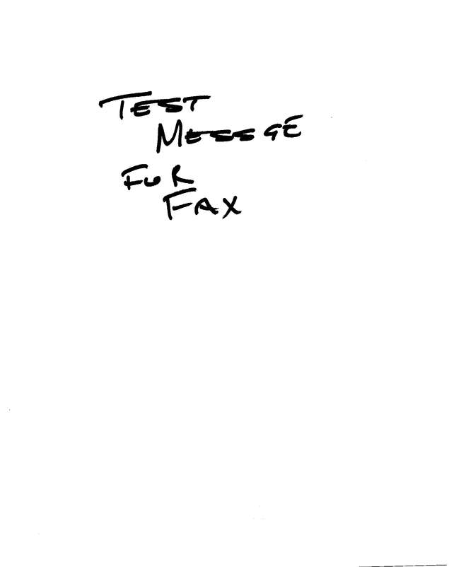 Fax page