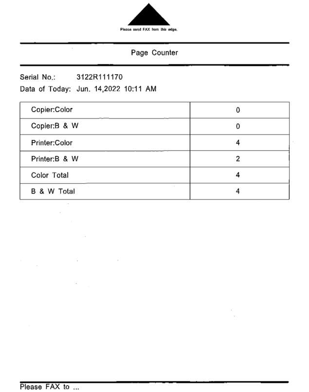 Fax page