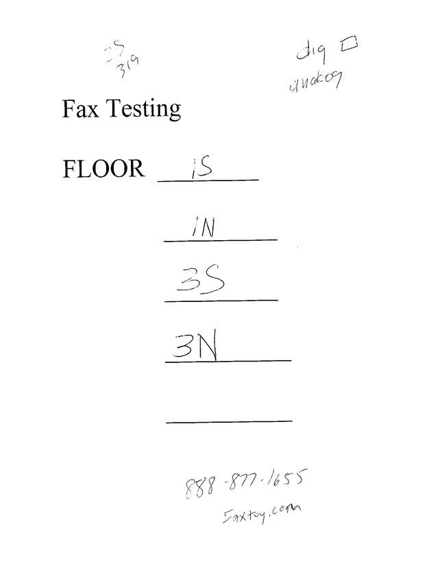 Fax page
