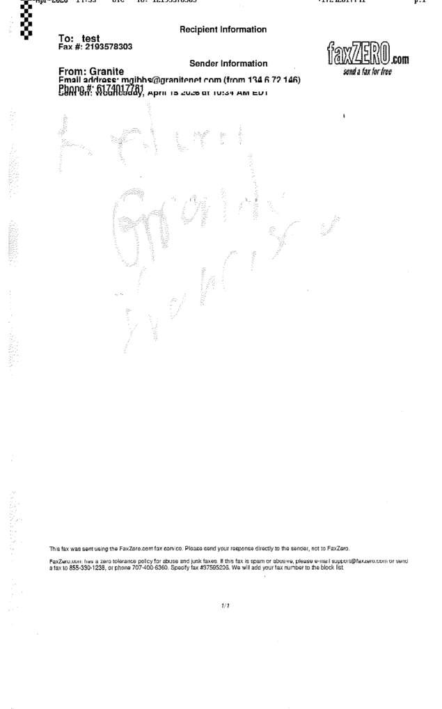 fax page
