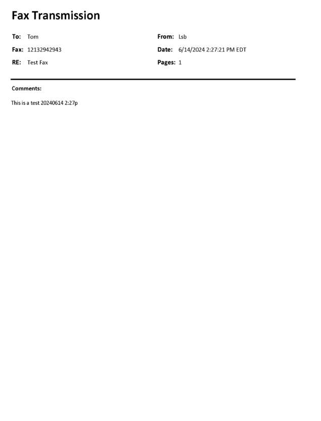 fax page
