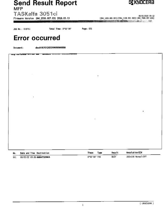 fax page