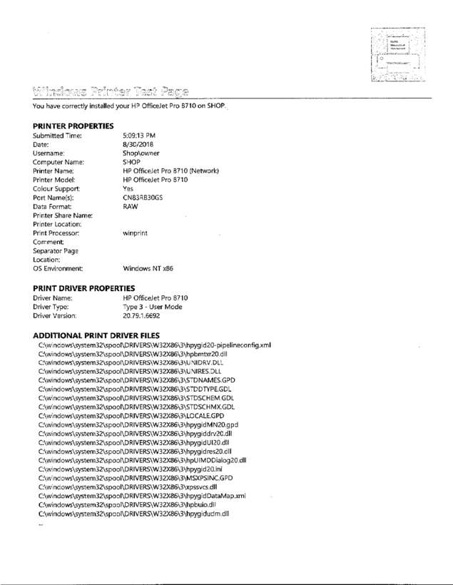 Fax page
