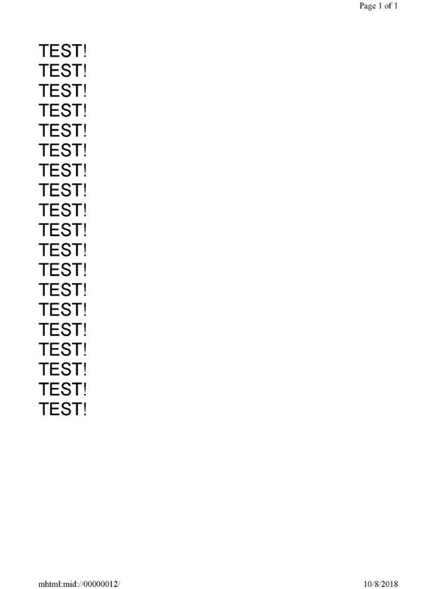 Fax page