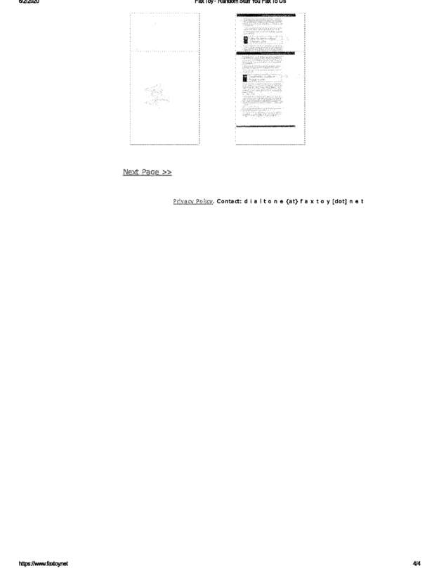 Fax page