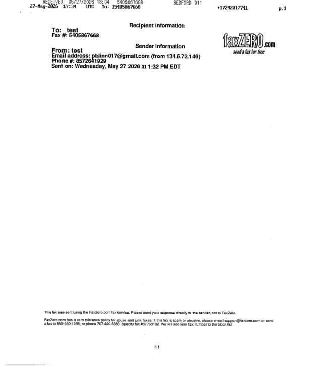 fax page