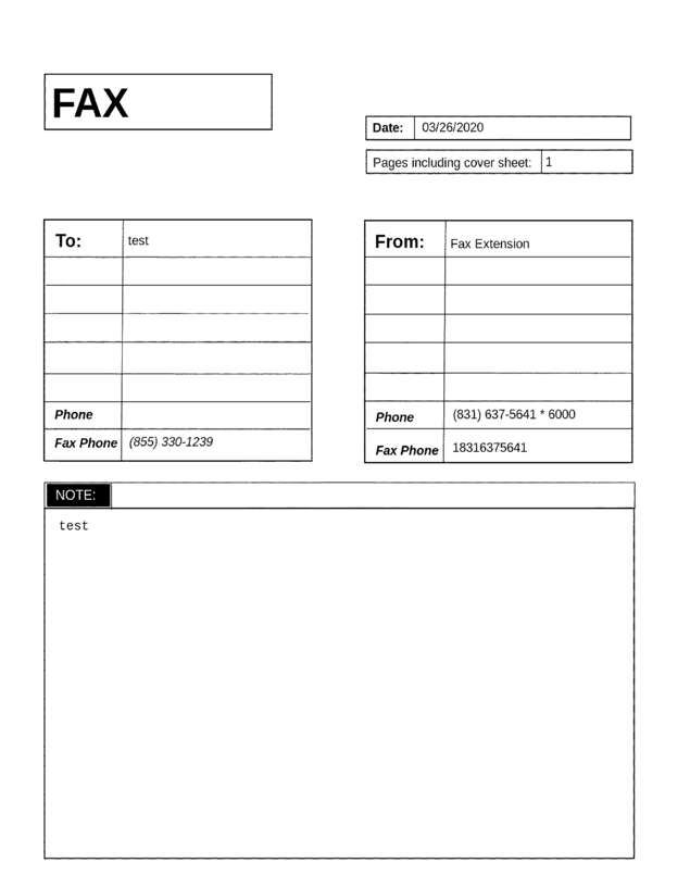 fax page