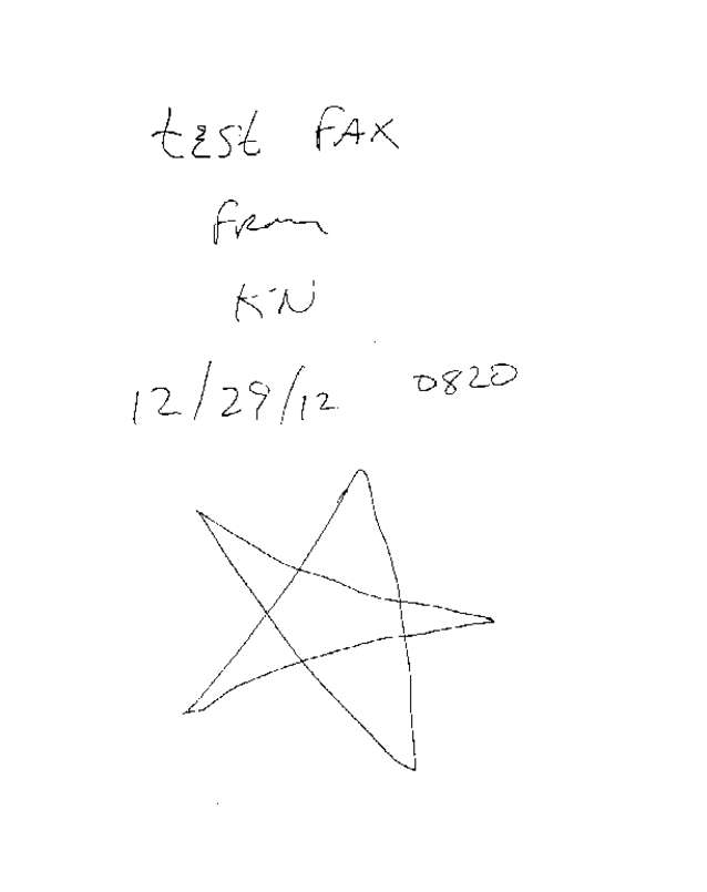 Fax page