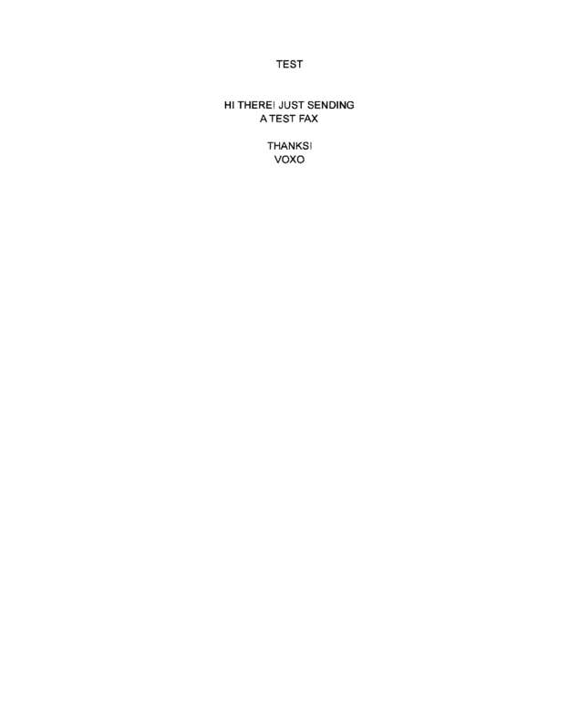 Fax page