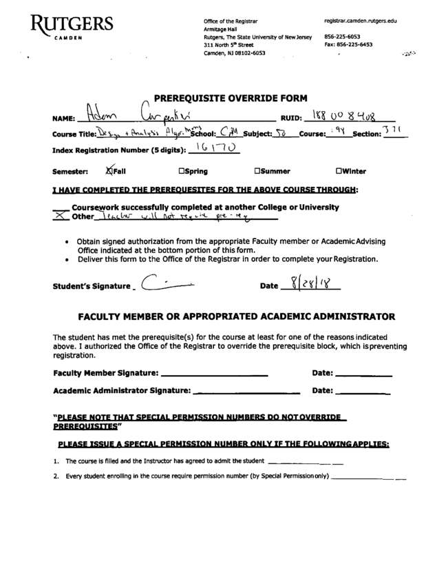 Fax page