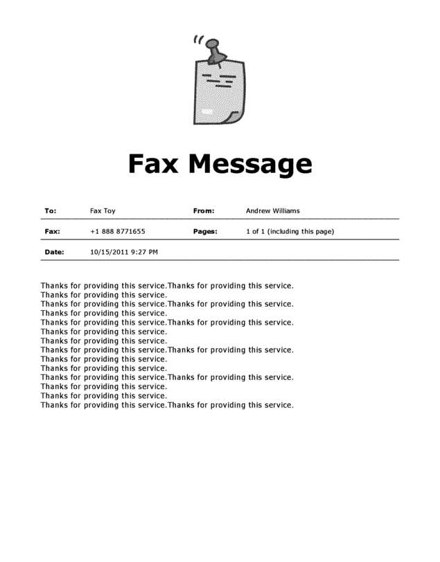 fax page