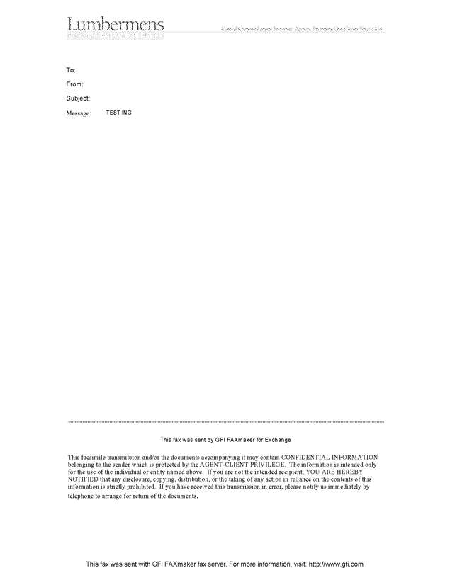 Fax page