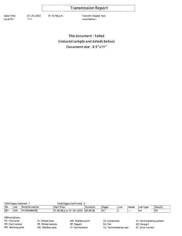 fax page