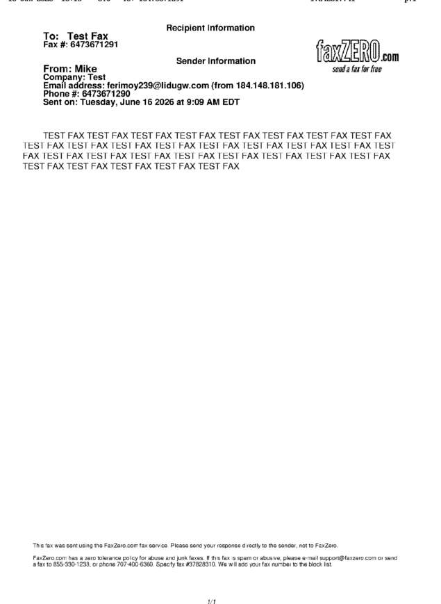 fax page