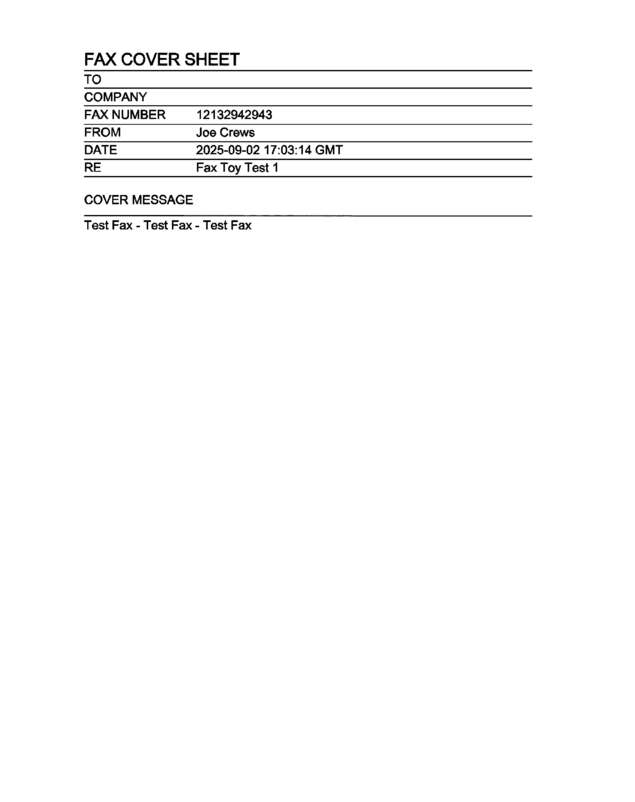 fax page