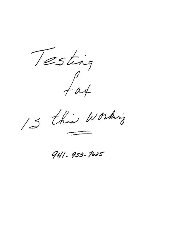 Fax page
