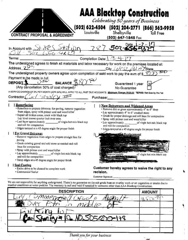 Fax page