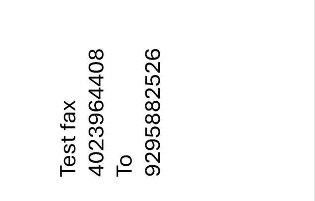 Fax page