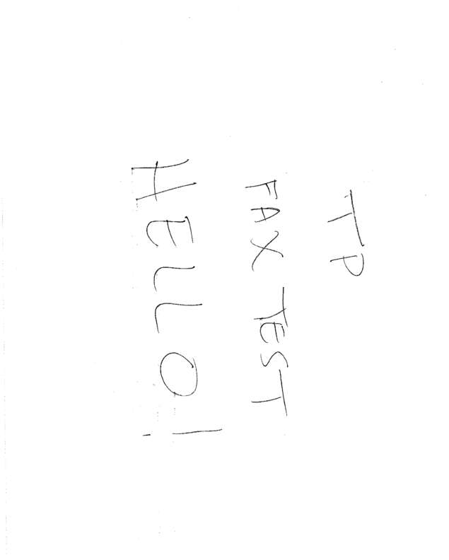 Fax page