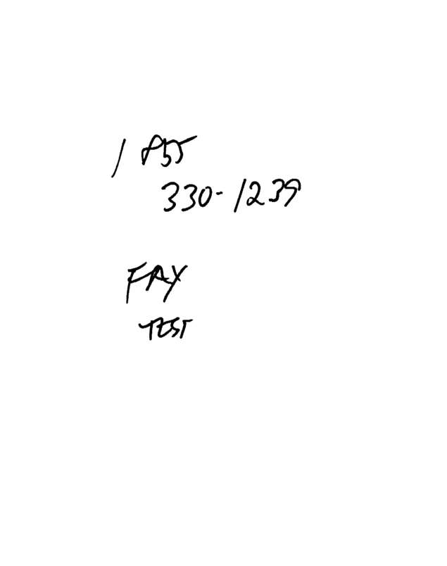 Fax page