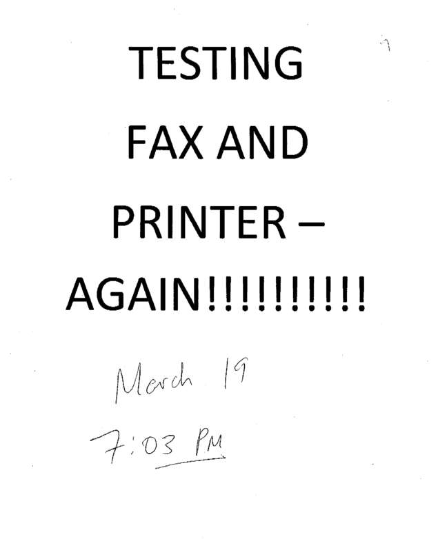 Fax page