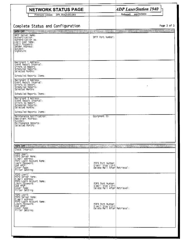 Fax page