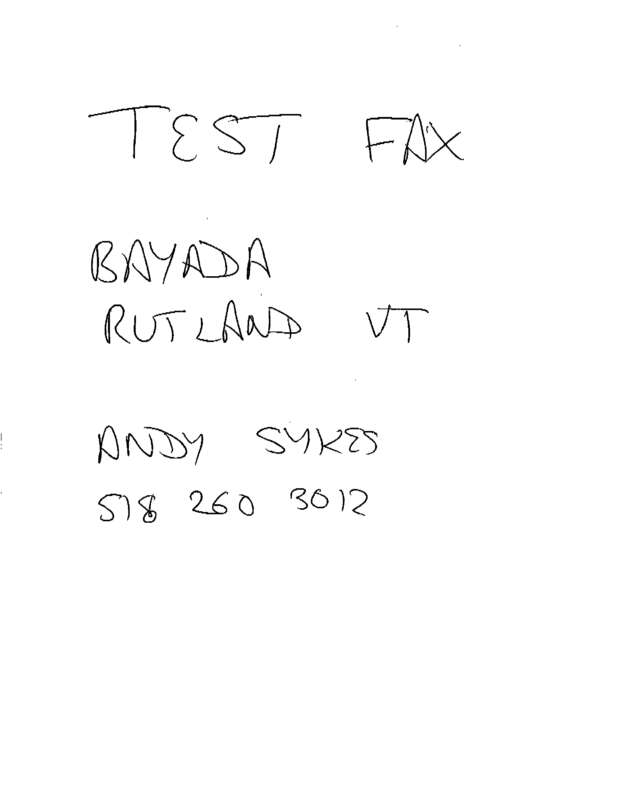 fax page