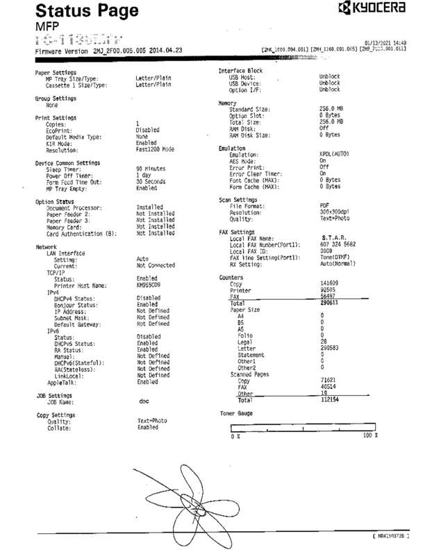 fax page