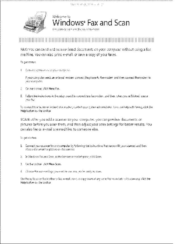 Fax page