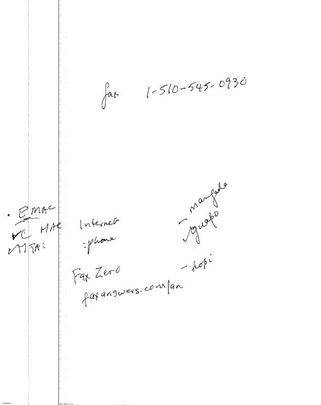 Fax page