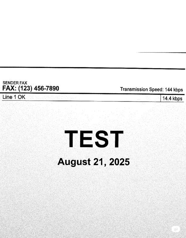 fax page